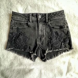 American Eagle Outfitters Super Super Stretch High Rise Shortie Sz 2